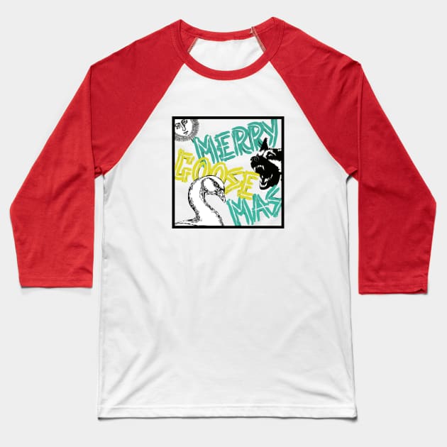 goose merry mas Baseball T-Shirt by chelemcfarl